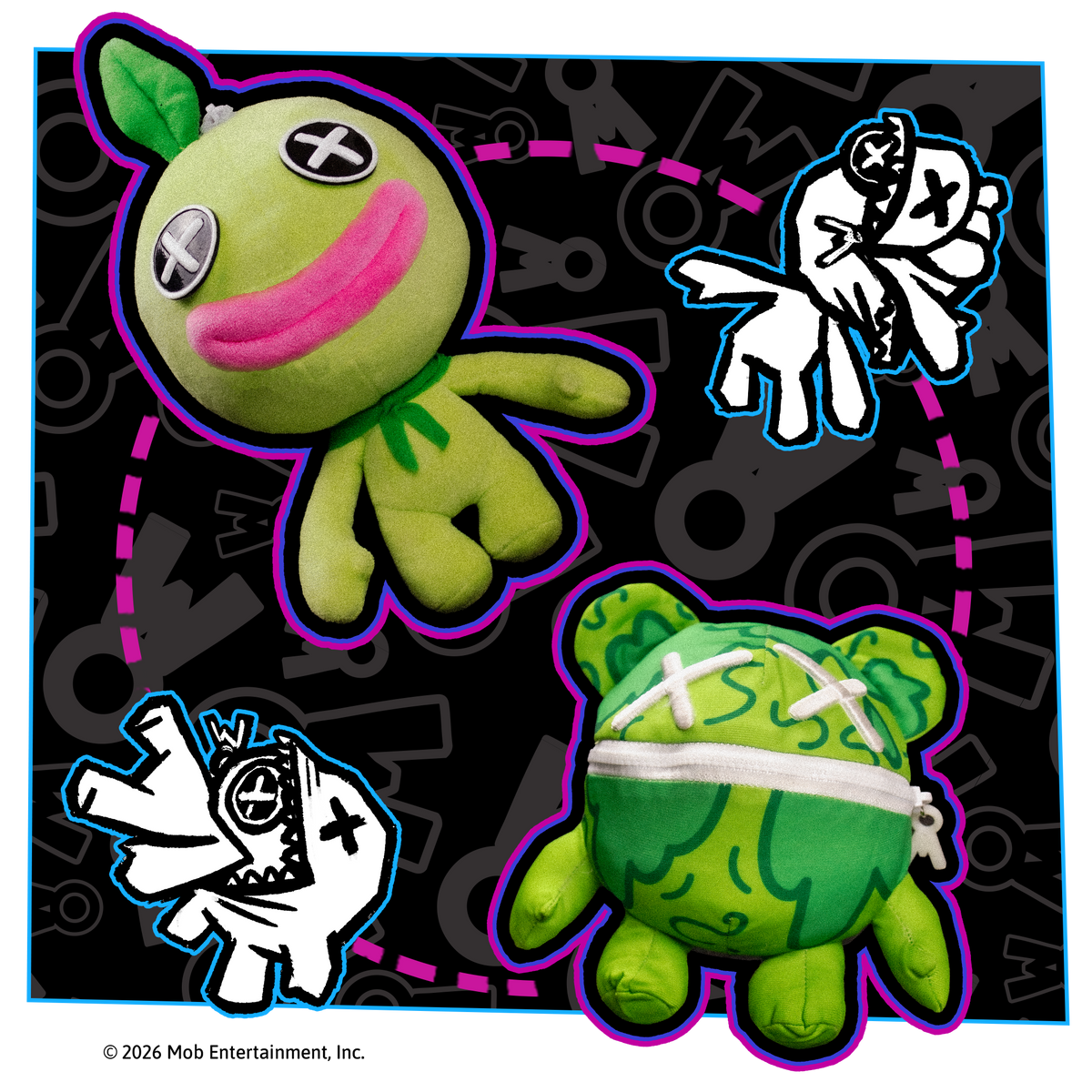 BINDLE BOOGIE 2-in-1 Reversible 14” Plush | Poppy Playtime