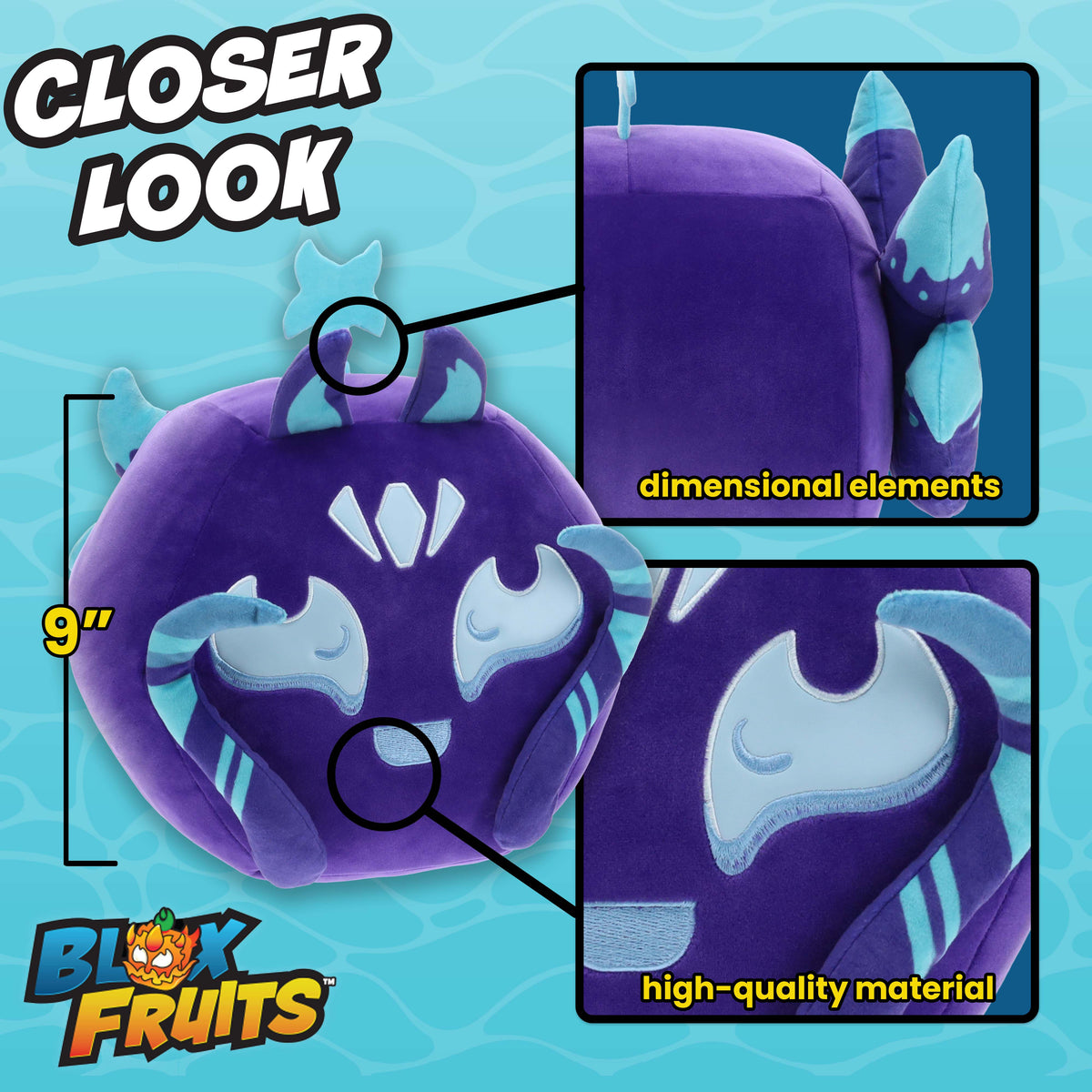 BLOX FRUITS - Kitsune Huge Plush (9" Tall, Series 2) [Includes DLC]