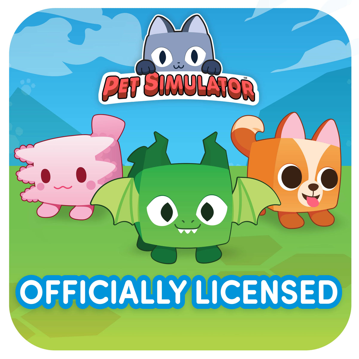 PET SIMULATOR - Plush Pouch Keychains 3-Pack (3" Tall) [Includes DLC]