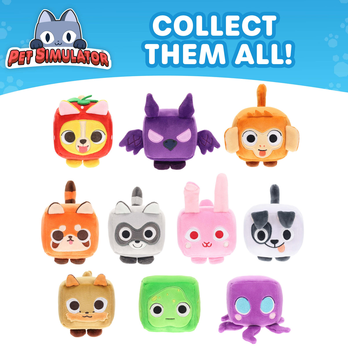 PET SIMULATOR - Mystery Pet Treasure Plush 2-Pack (4" Tall, Series 3) [Includes DLC]