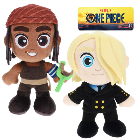 ONE PIECE - Usopp & Sanji Collectible Plush 2-Pack (8" Tall, Series 1)